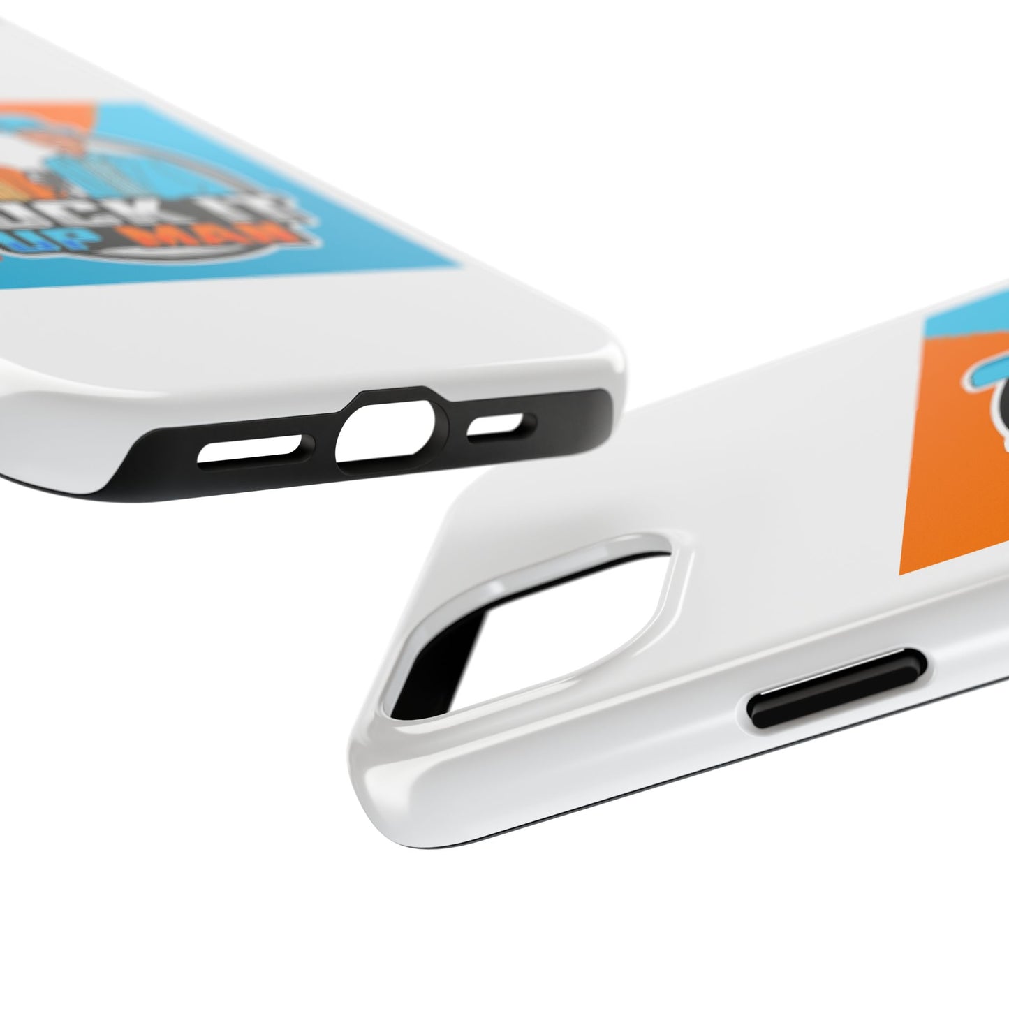 Colorful Tough Phone Case with 'Suck It Up Man' Design