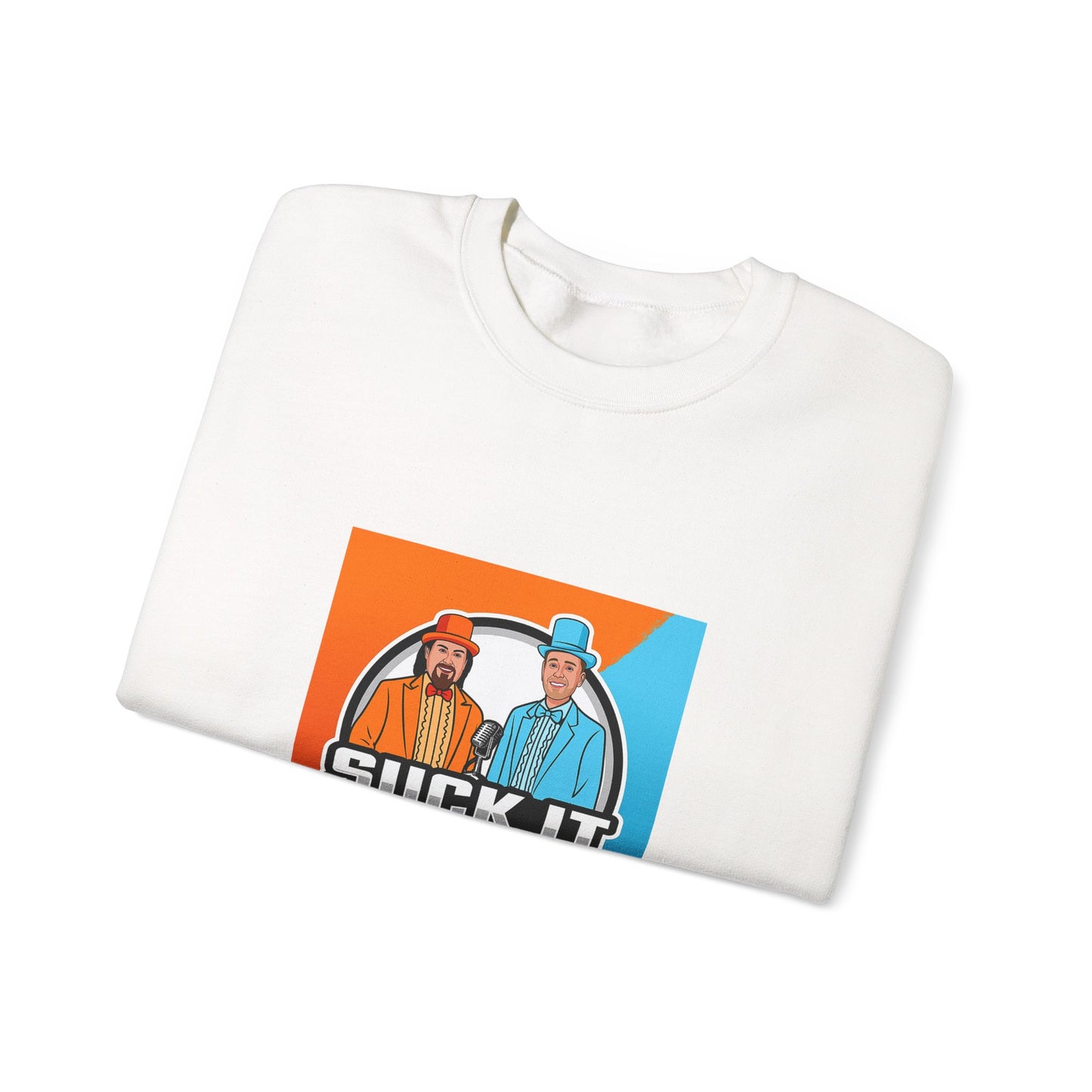 Suck It Up Man Crewneck Sweatshirt for Fun-Loving Friends