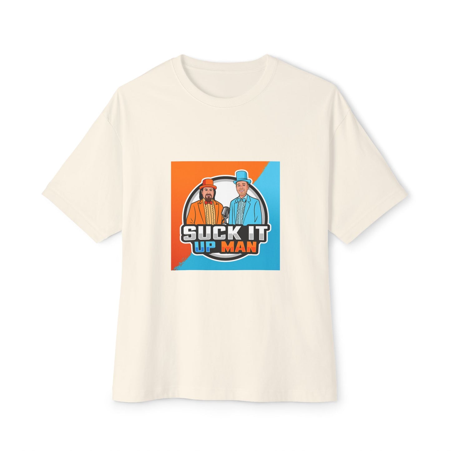 Suck It Up Man Oversized Tee for Fun-Loving Friends