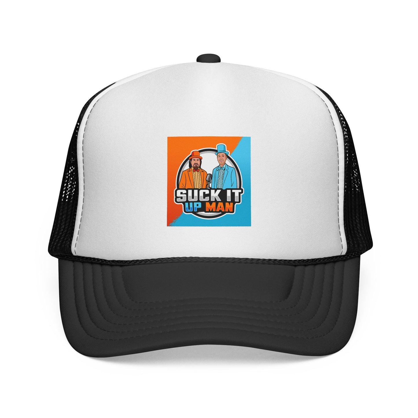 Suck It Up Man Trucker Cap - Fun & Casual Snapback Hat for Everyday Wear