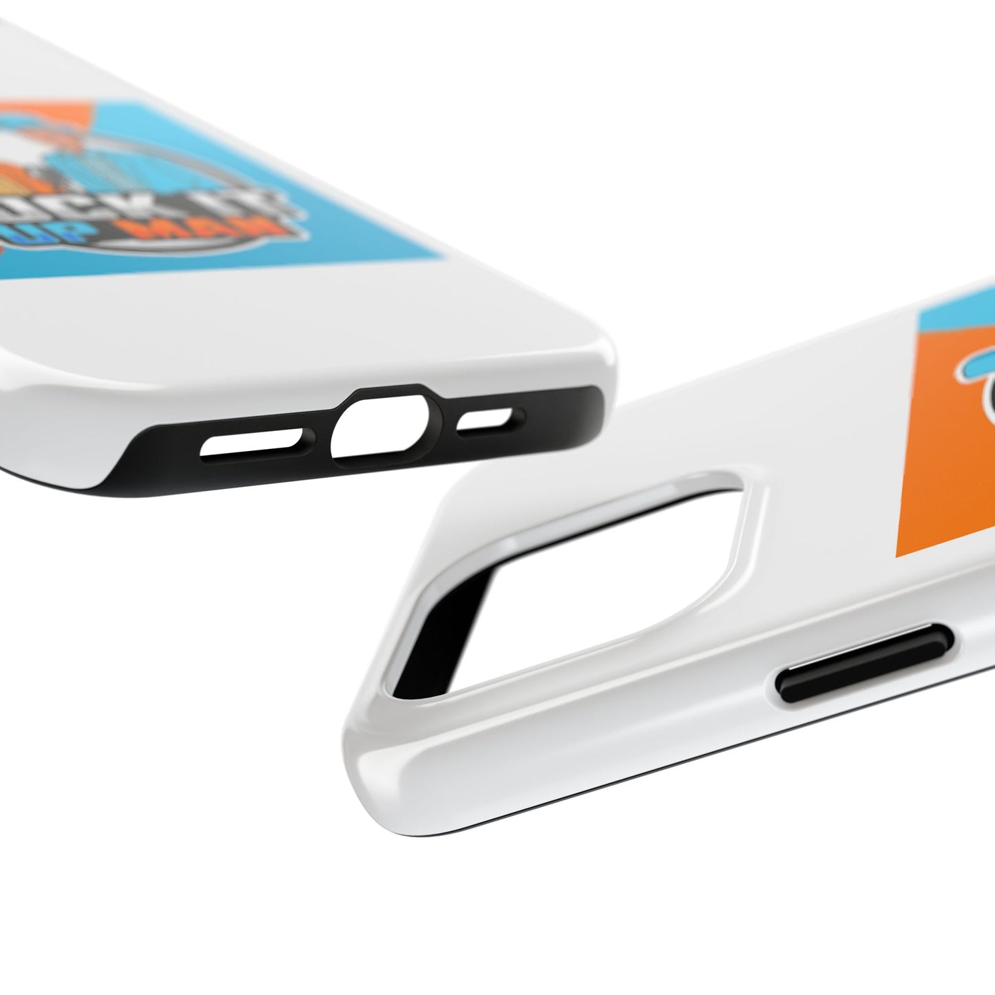 Colorful Tough Phone Case with 'Suck It Up Man' Design