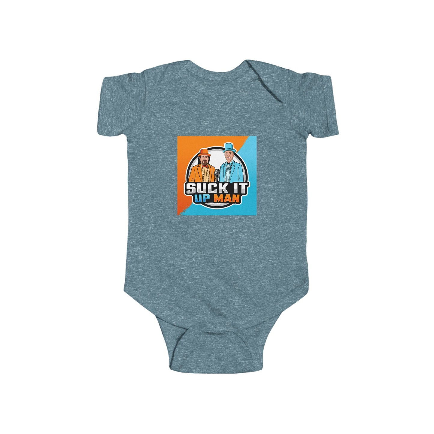 Suck It Up Man Infant Bodysuit - Cute Baby Outfit for Fun Celebrations