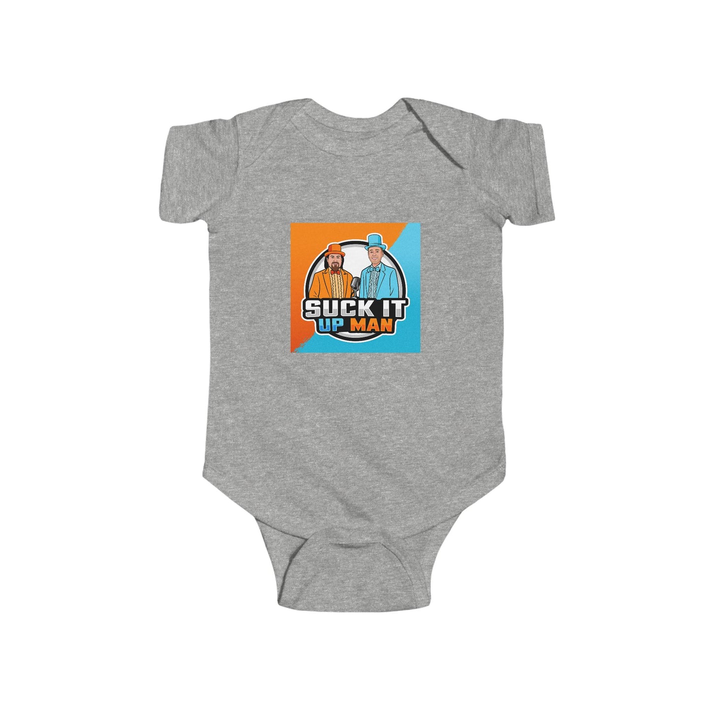 Suck It Up Man Infant Bodysuit - Cute Baby Outfit for Fun Celebrations