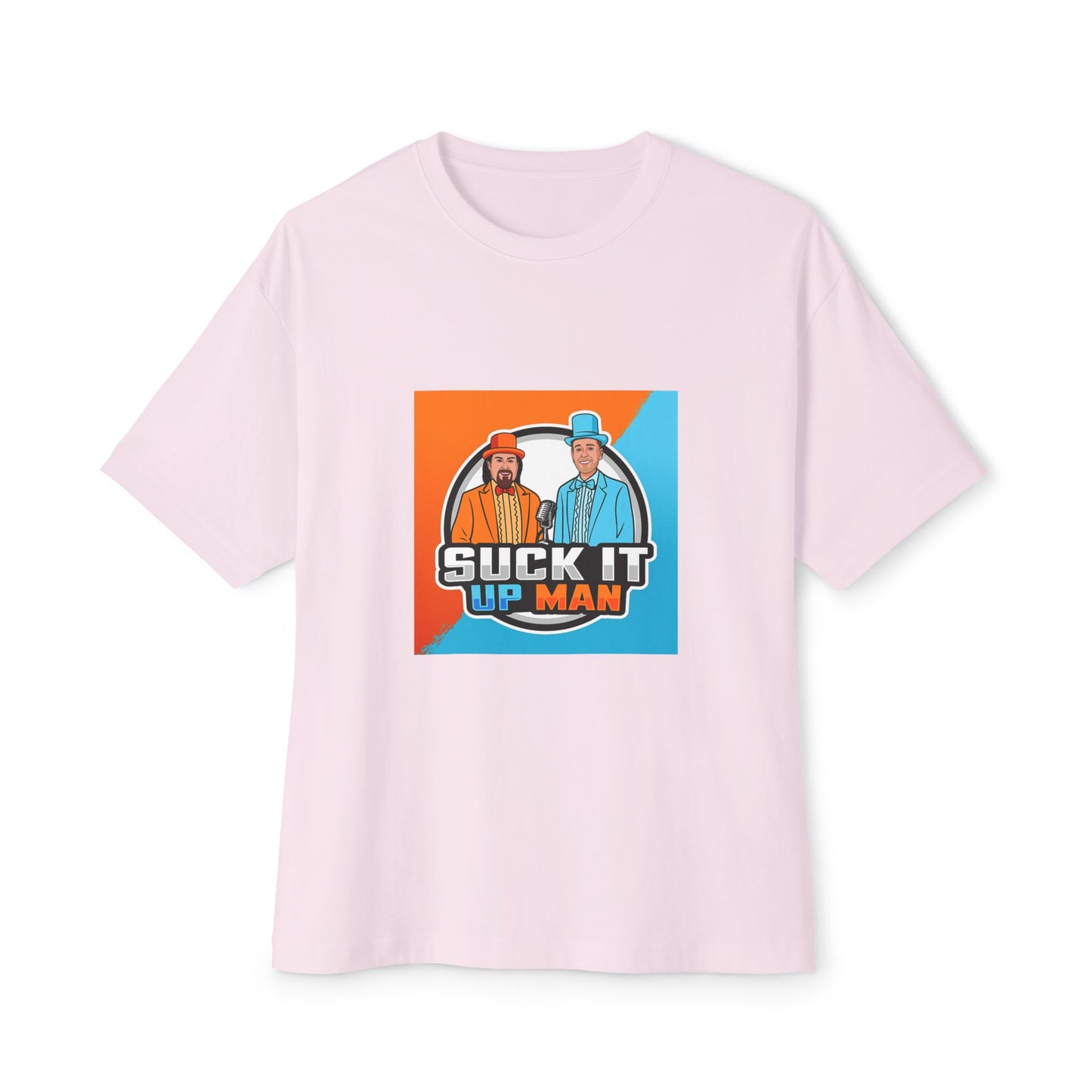Suck It Up Man Oversized Tee for Fun-Loving Friends