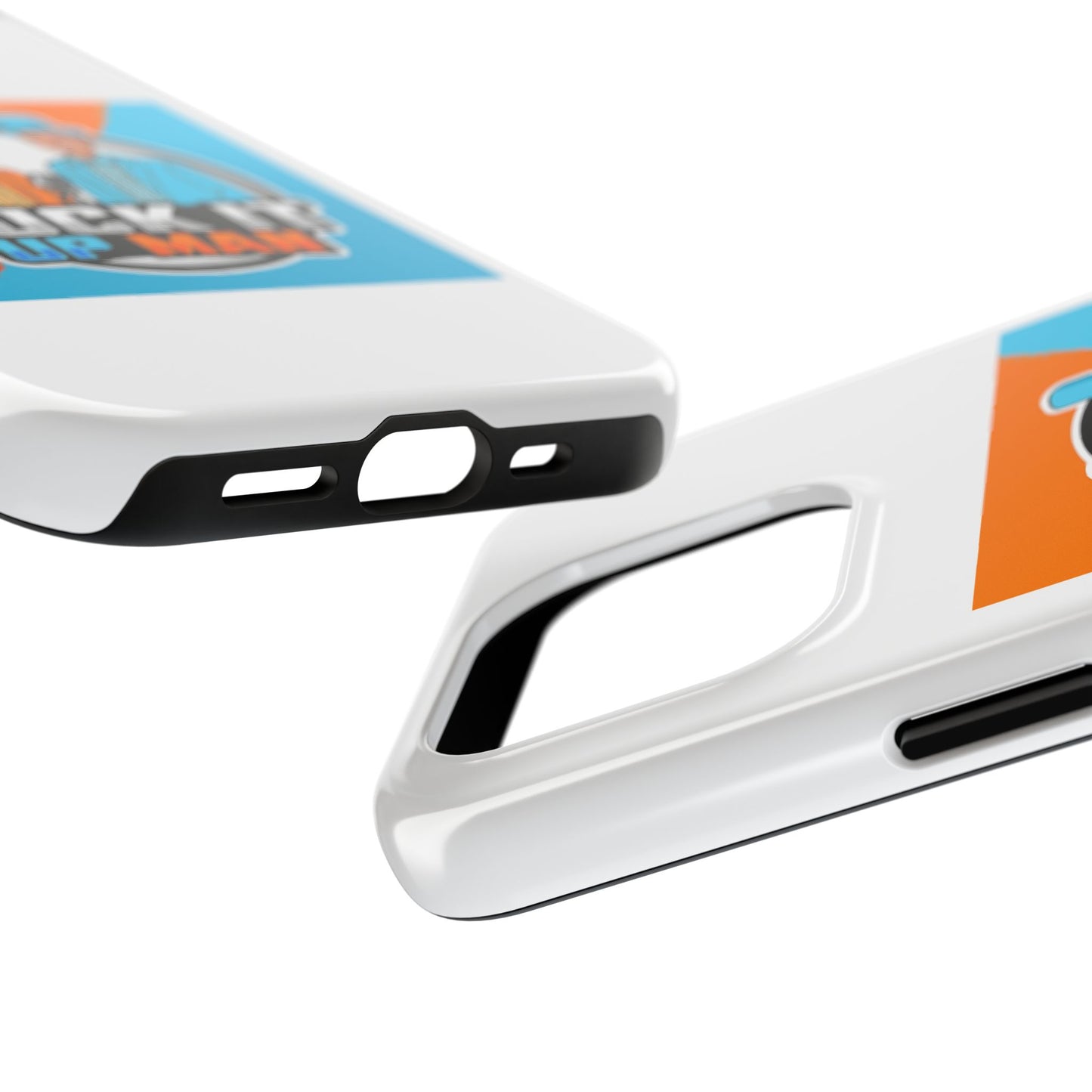 Colorful Tough Phone Case with 'Suck It Up Man' Design