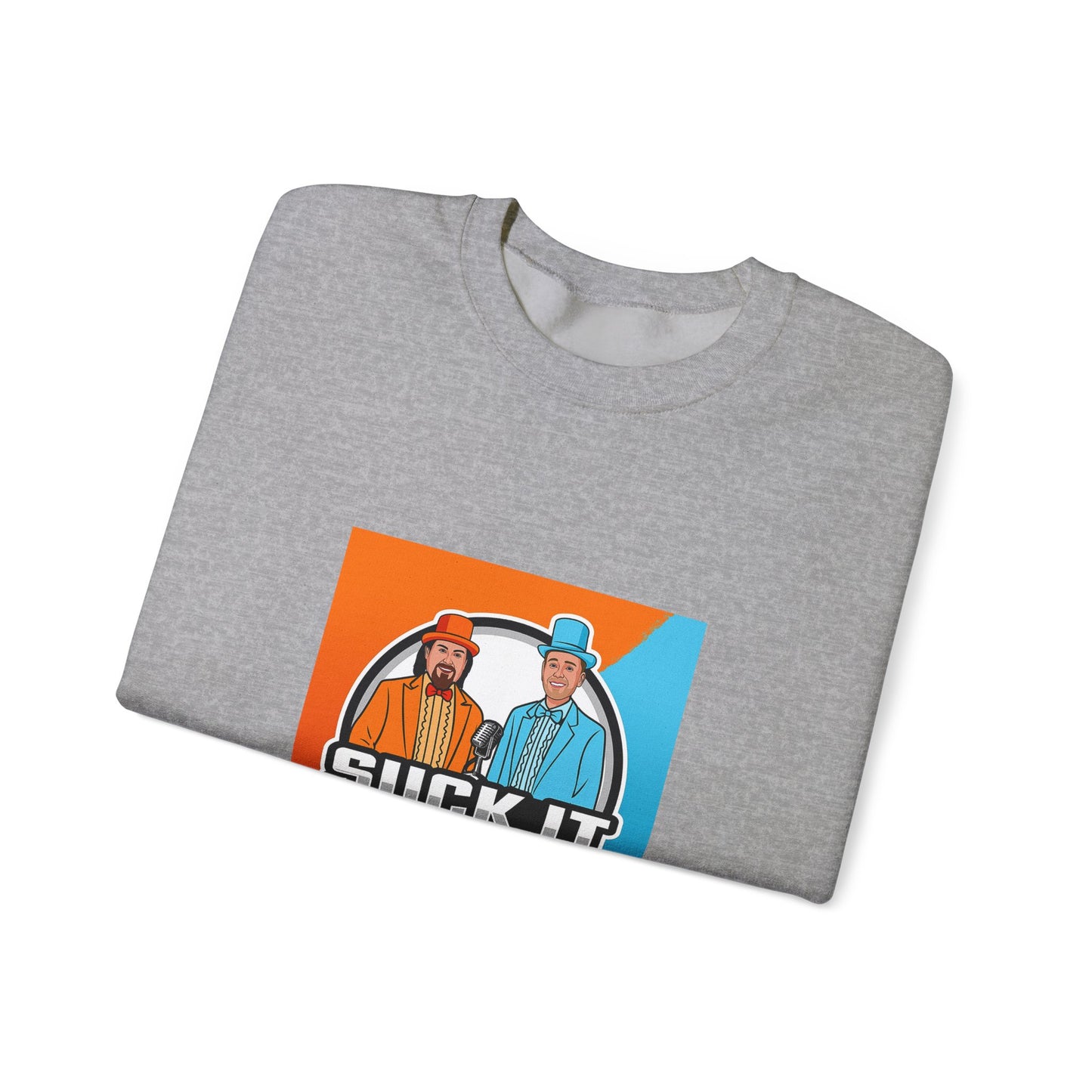 Suck It Up Man Crewneck Sweatshirt for Fun-Loving Friends