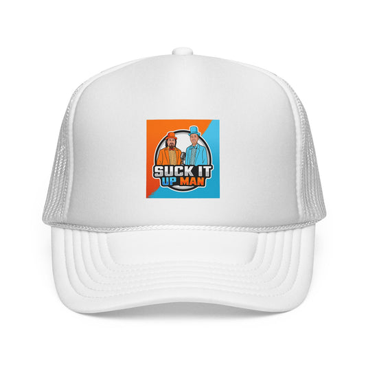 Suck It Up Man Trucker Cap - Fun & Casual Snapback Hat for Everyday Wear
