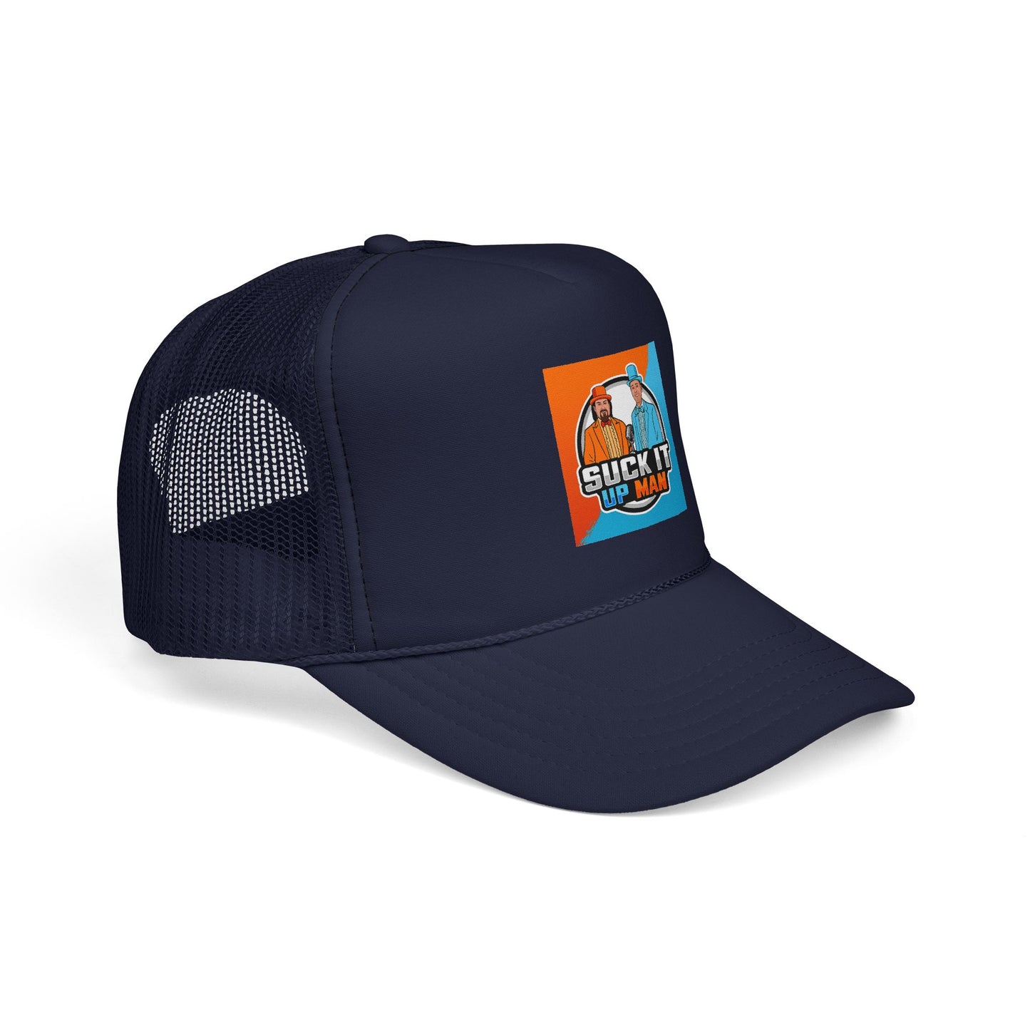 Suck It Up Man Trucker Cap - Fun & Casual Snapback Hat for Everyday Wear