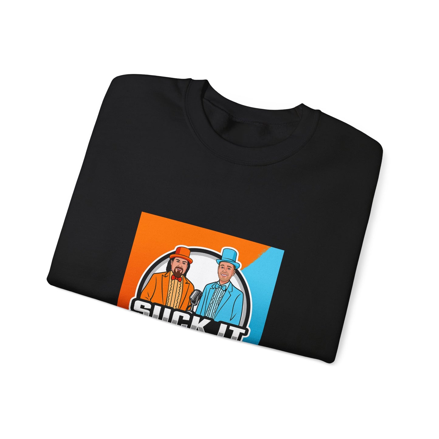 Suck It Up Man Crewneck Sweatshirt for Fun-Loving Friends