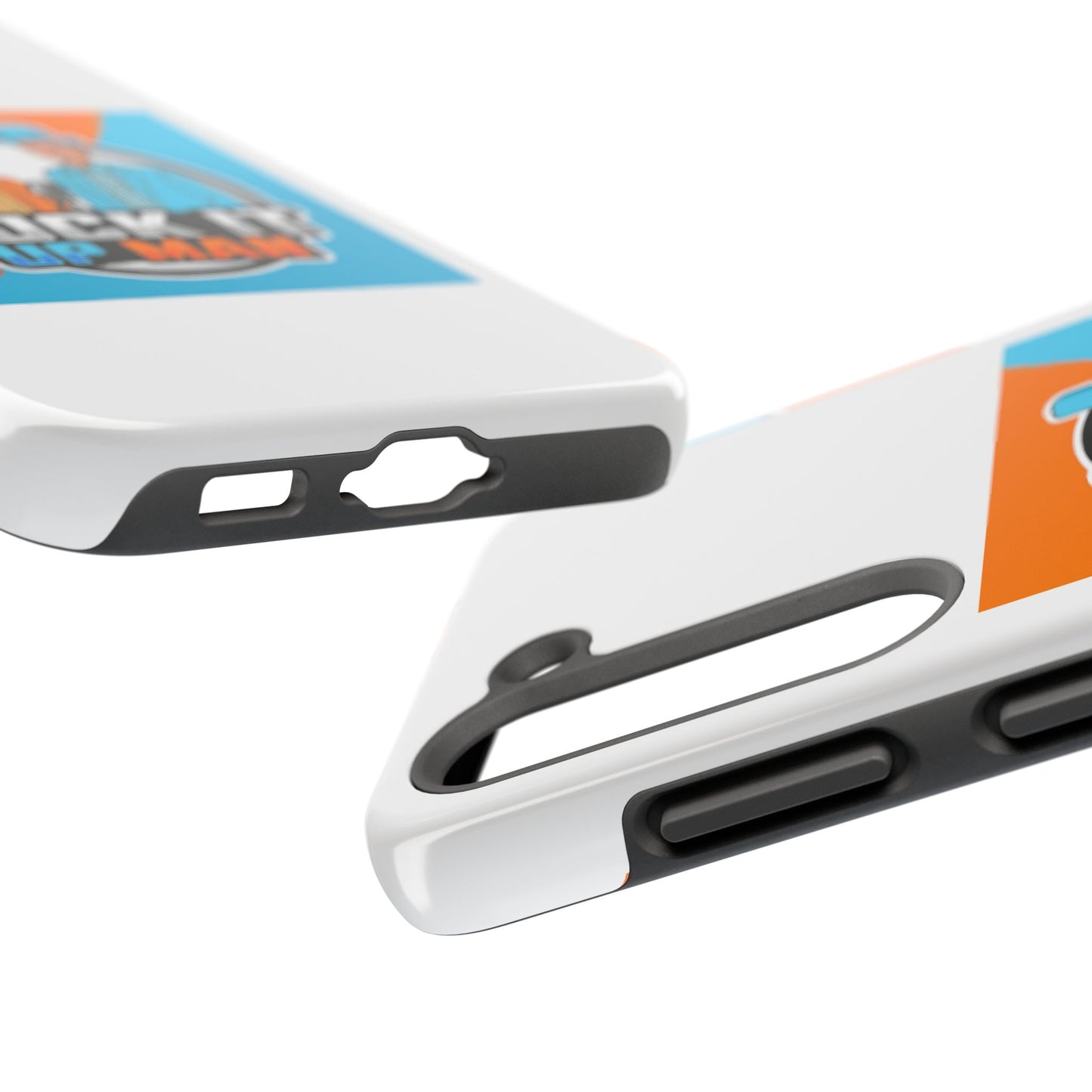 Colorful Tough Phone Case with 'Suck It Up Man' Design