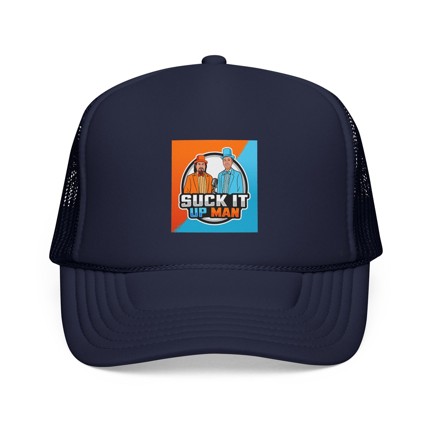 Suck It Up Man Trucker Cap - Fun & Casual Snapback Hat for Everyday Wear