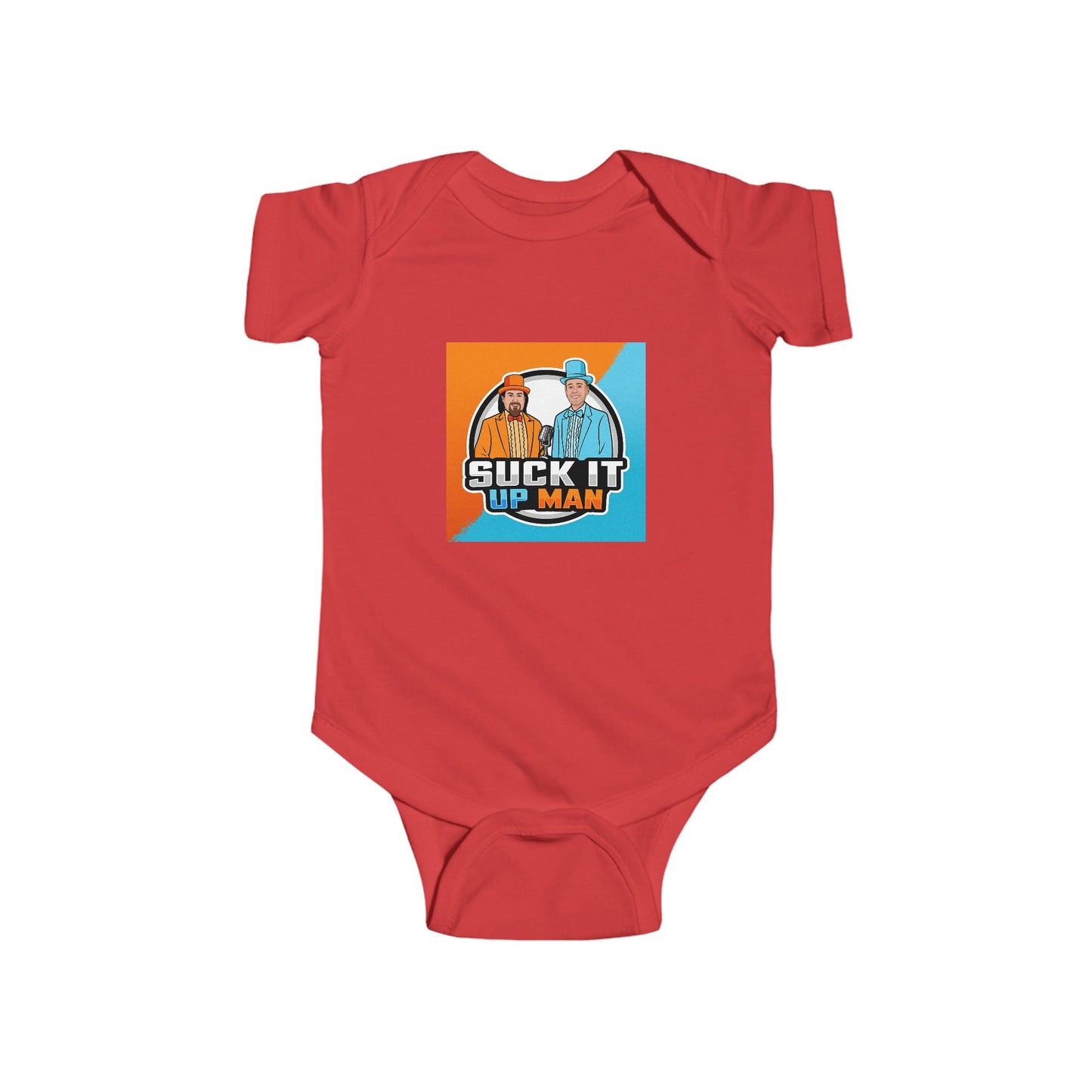 Suck It Up Man Infant Bodysuit - Cute Baby Outfit for Fun Celebrations