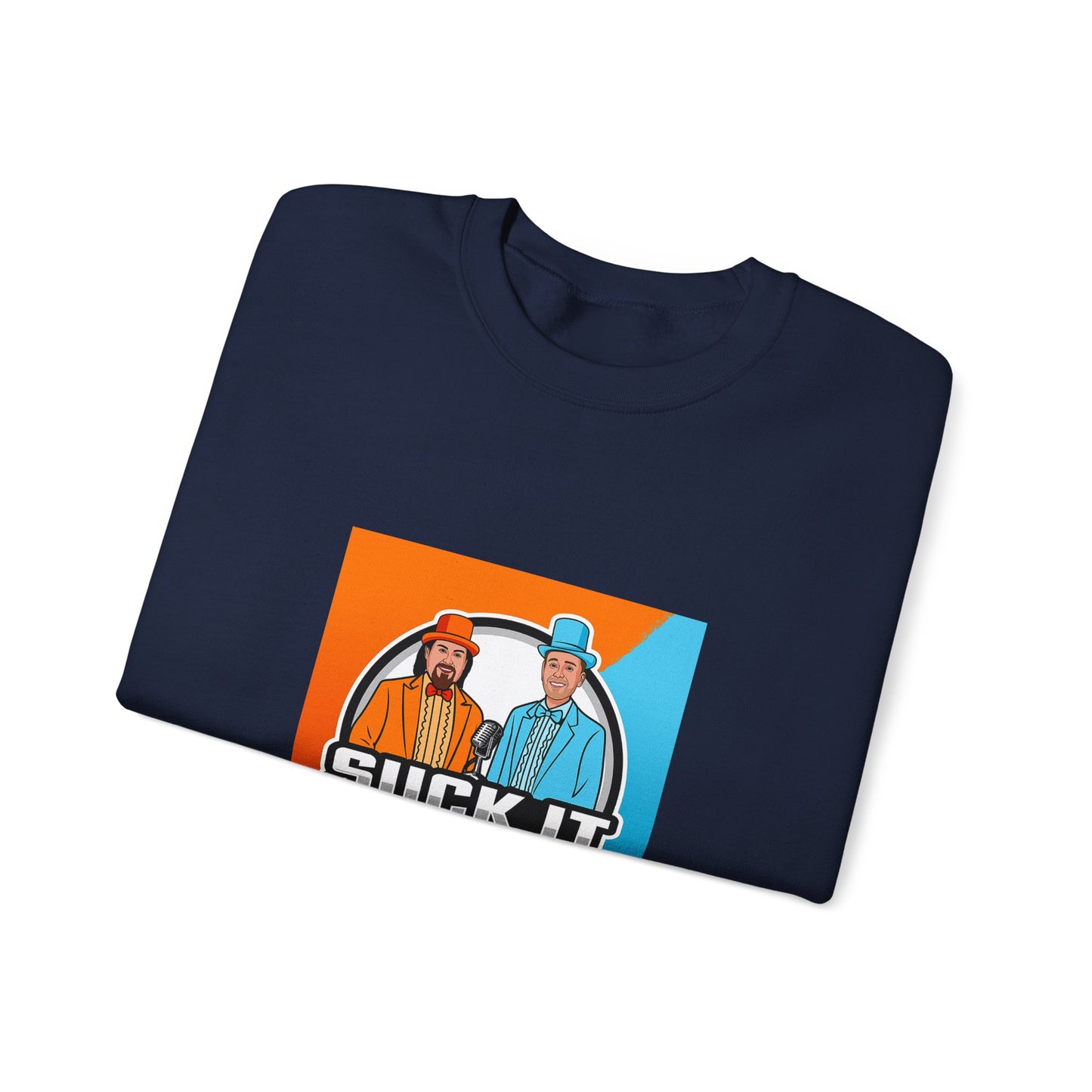 Suck It Up Man Crewneck Sweatshirt for Fun-Loving Friends