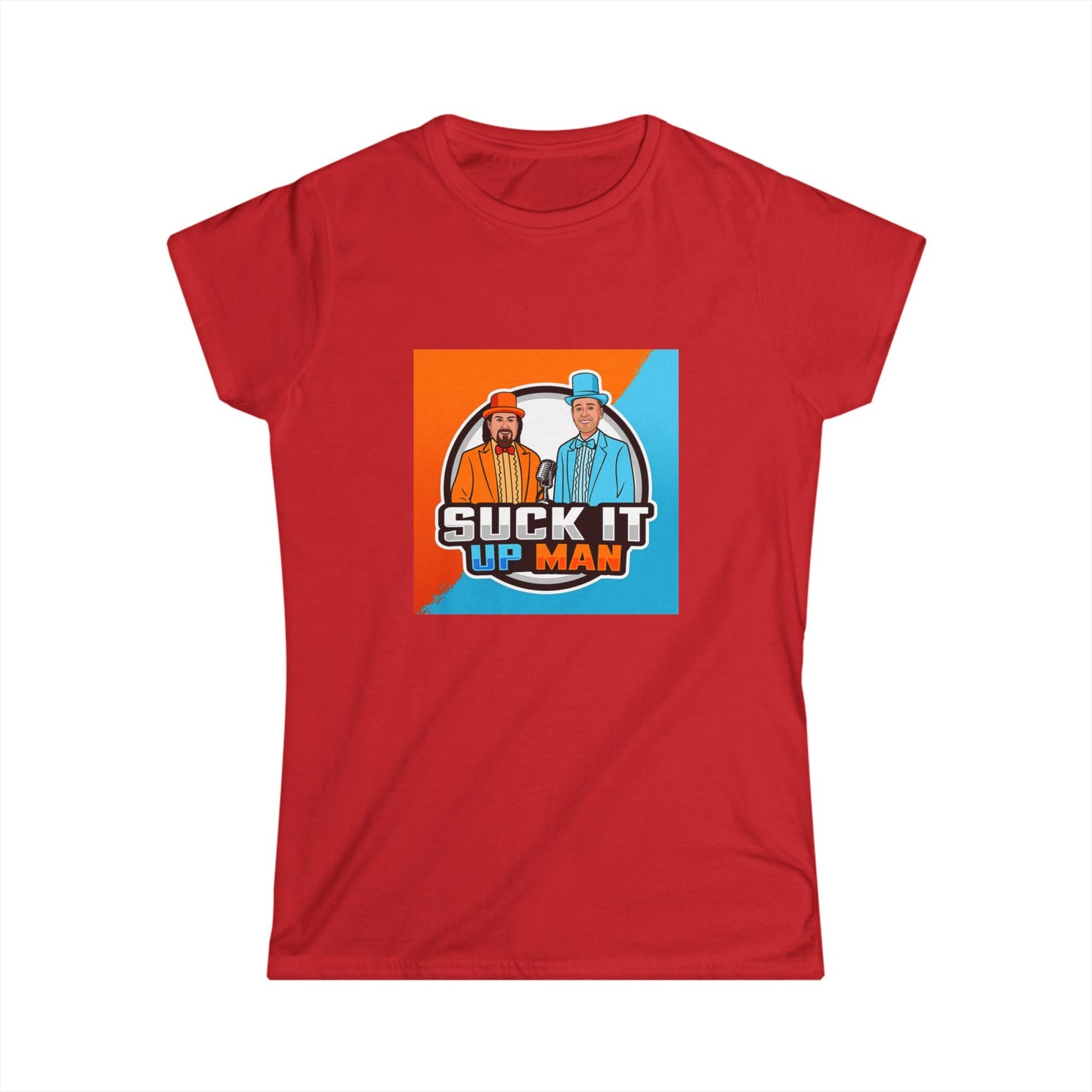 Suck It Up Man Women's Softstyle Tee