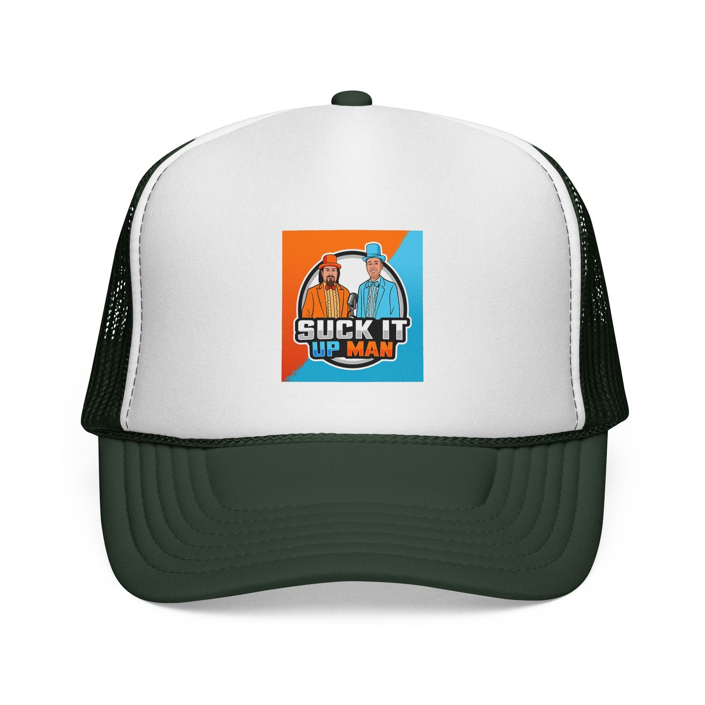Suck It Up Man Trucker Cap - Fun & Casual Snapback Hat for Everyday Wear