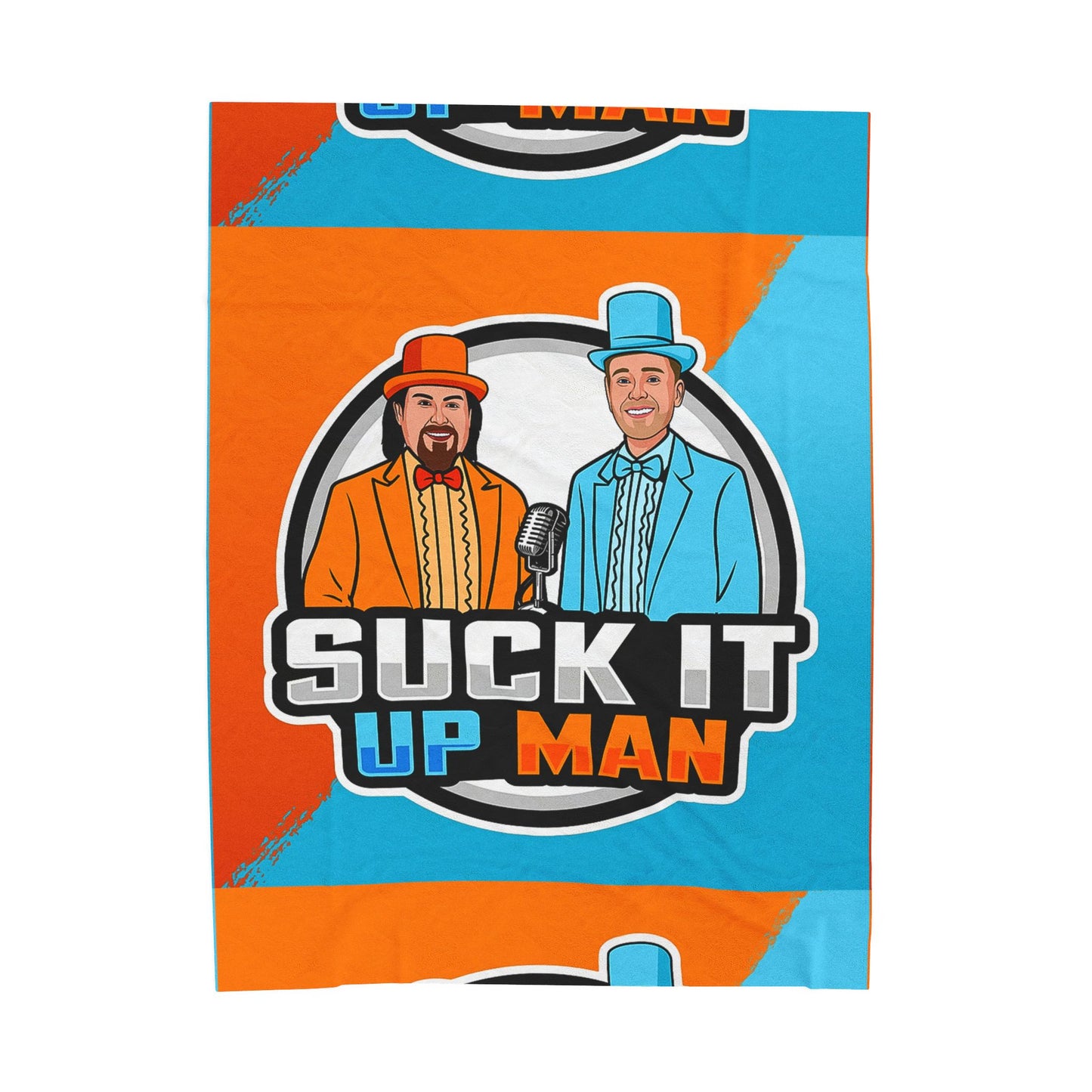 Suck It Up Man Velveteen Plush Blanket - Cozy Fun Gift for Fans