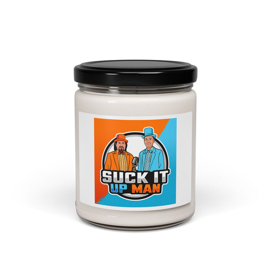Scented Soy Candle - 'Suck It Up Man' - 9oz