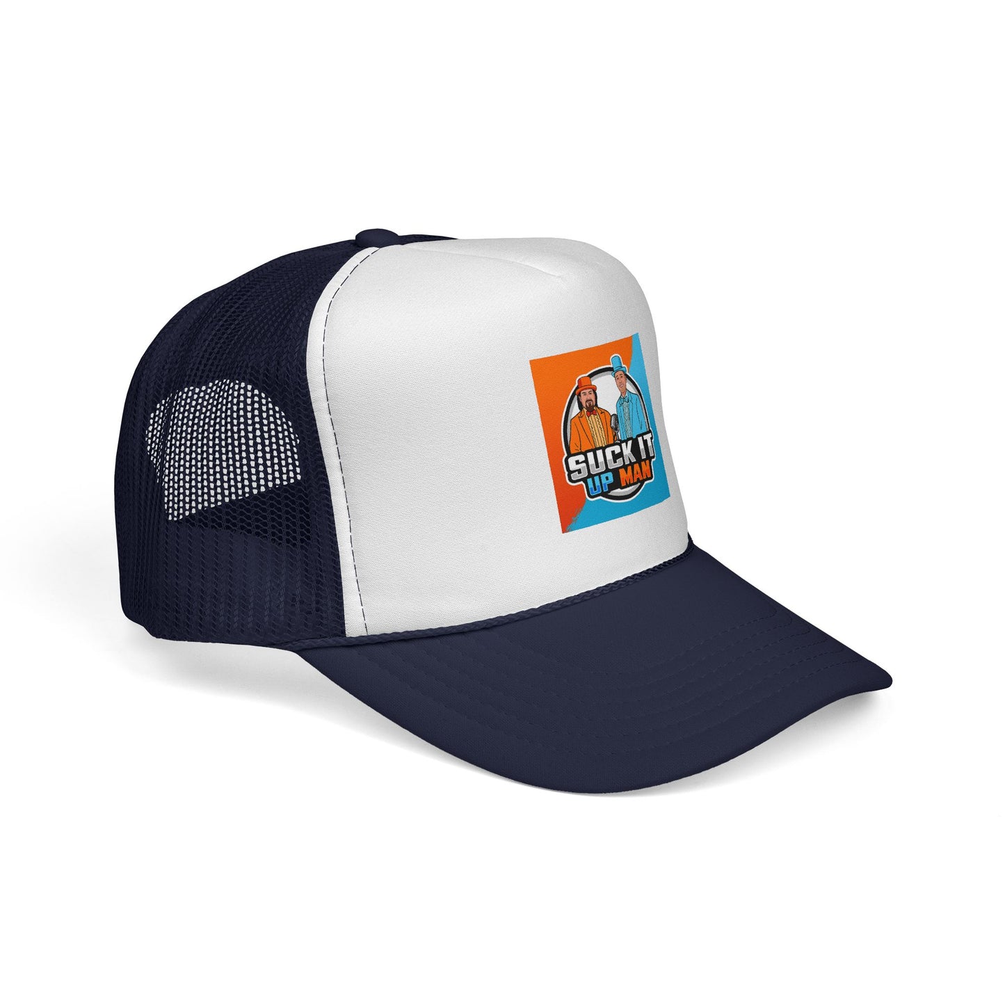 Suck It Up Man Trucker Cap - Fun & Casual Snapback Hat for Everyday Wear