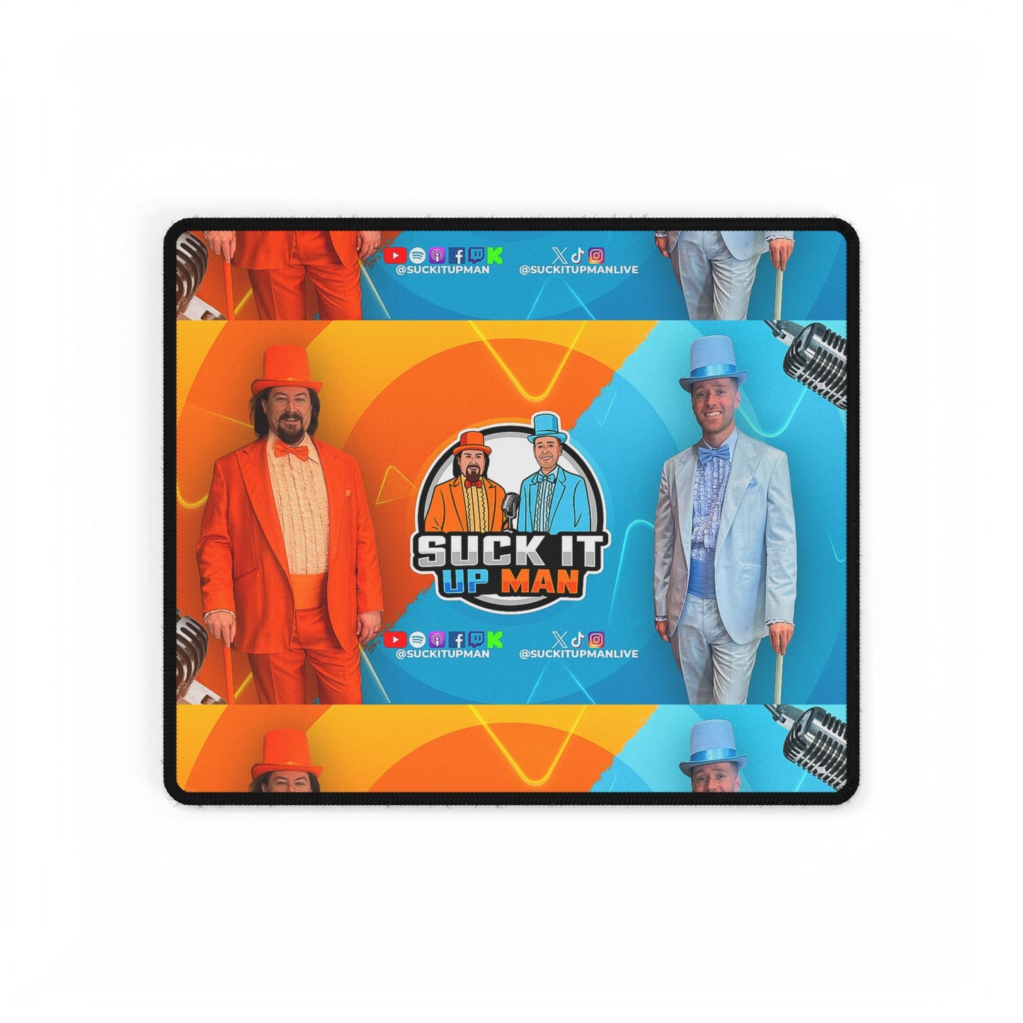 Suck It Up Man Desk Mat - Fun Office Accessory for Artists and Creatives