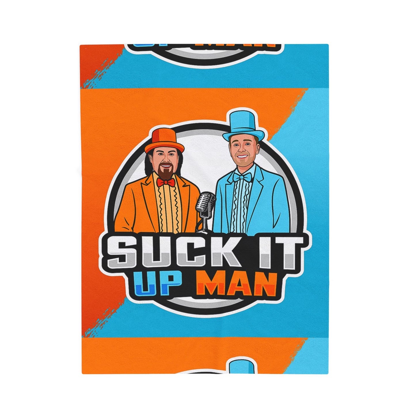 Suck It Up Man Velveteen Plush Blanket - Cozy Fun Gift for Fans