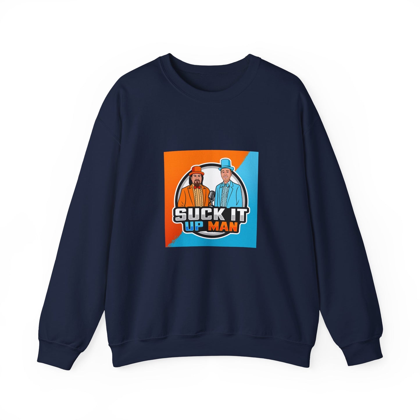 Suck It Up Man Crewneck Sweatshirt for Fun-Loving Friends