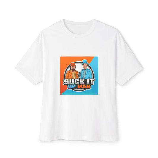 Suck It Up Man Oversized Tee for Fun-Loving Friends