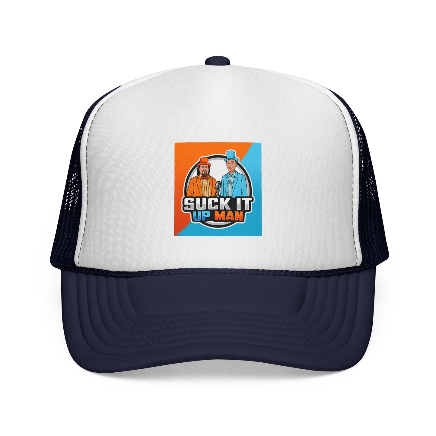 Suck It Up Man Trucker Cap - Fun & Casual Snapback Hat for Everyday Wear