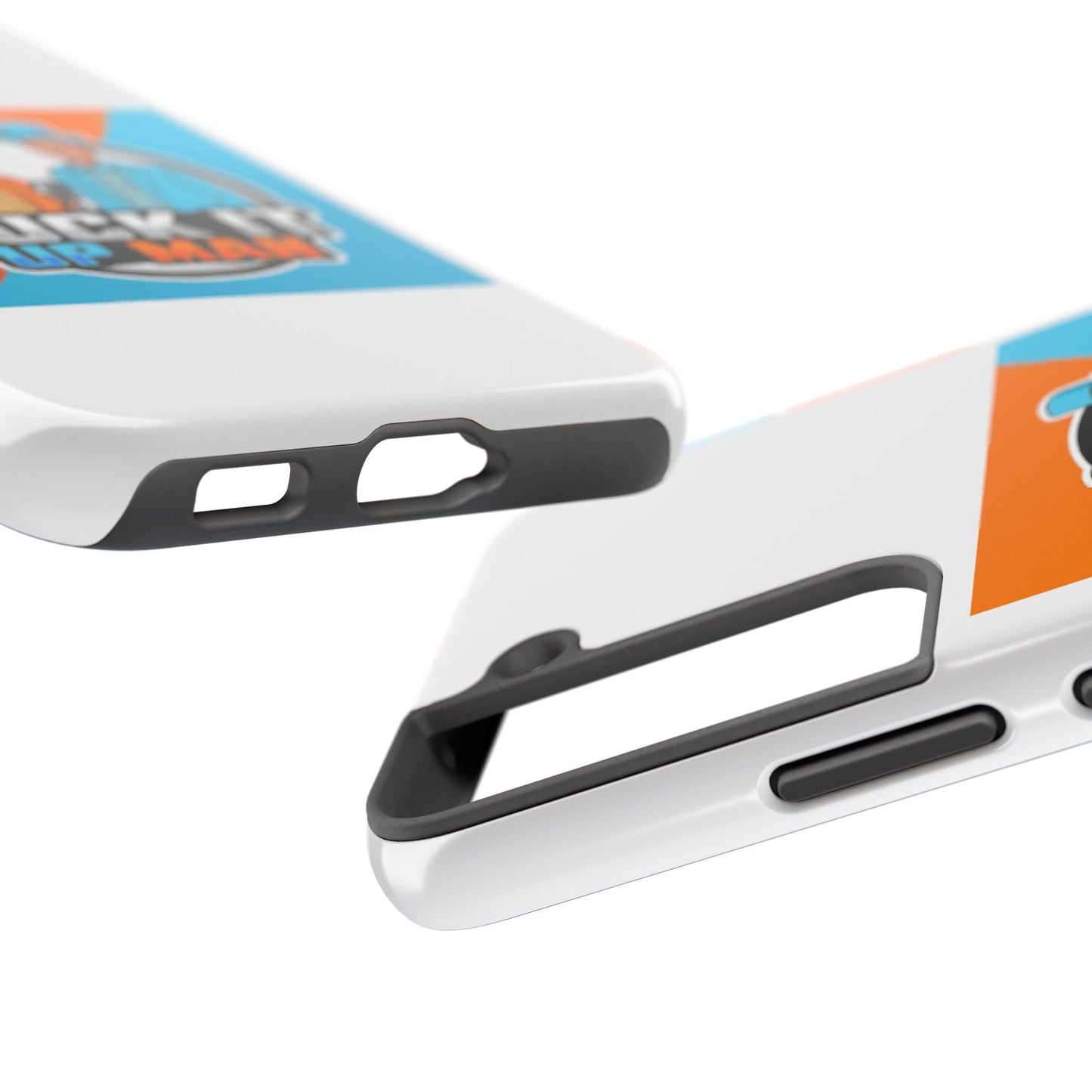 Colorful Tough Phone Case with 'Suck It Up Man' Design