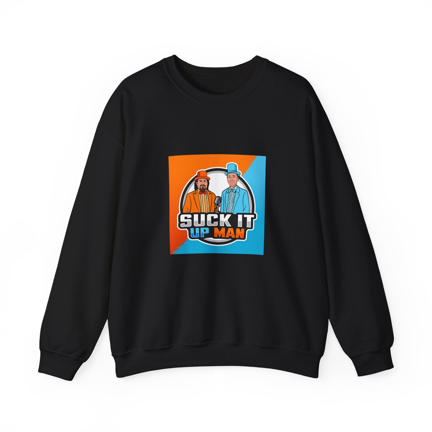 Suck It Up Man Crewneck Sweatshirt for Fun-Loving Friends