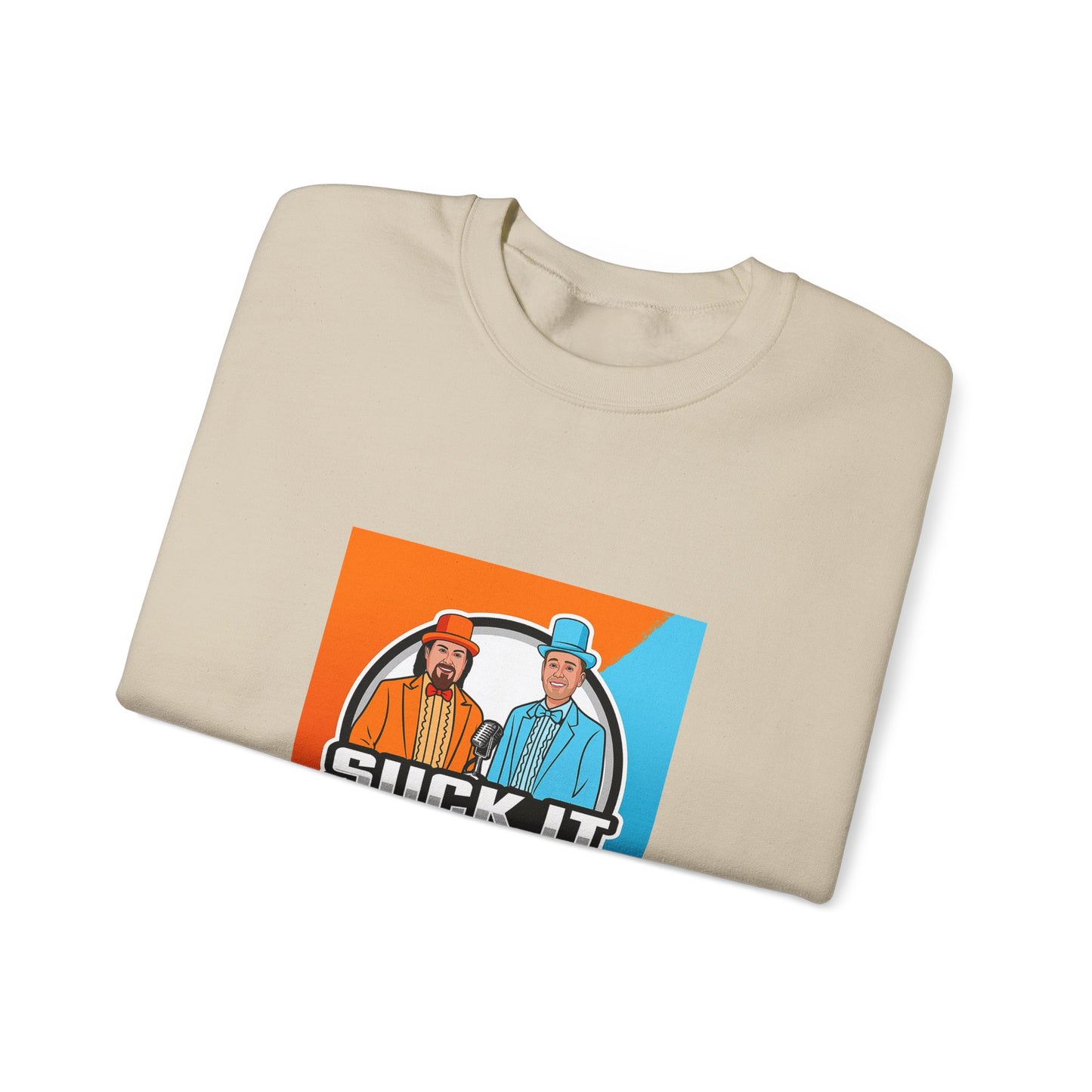 Suck It Up Man Crewneck Sweatshirt for Fun-Loving Friends