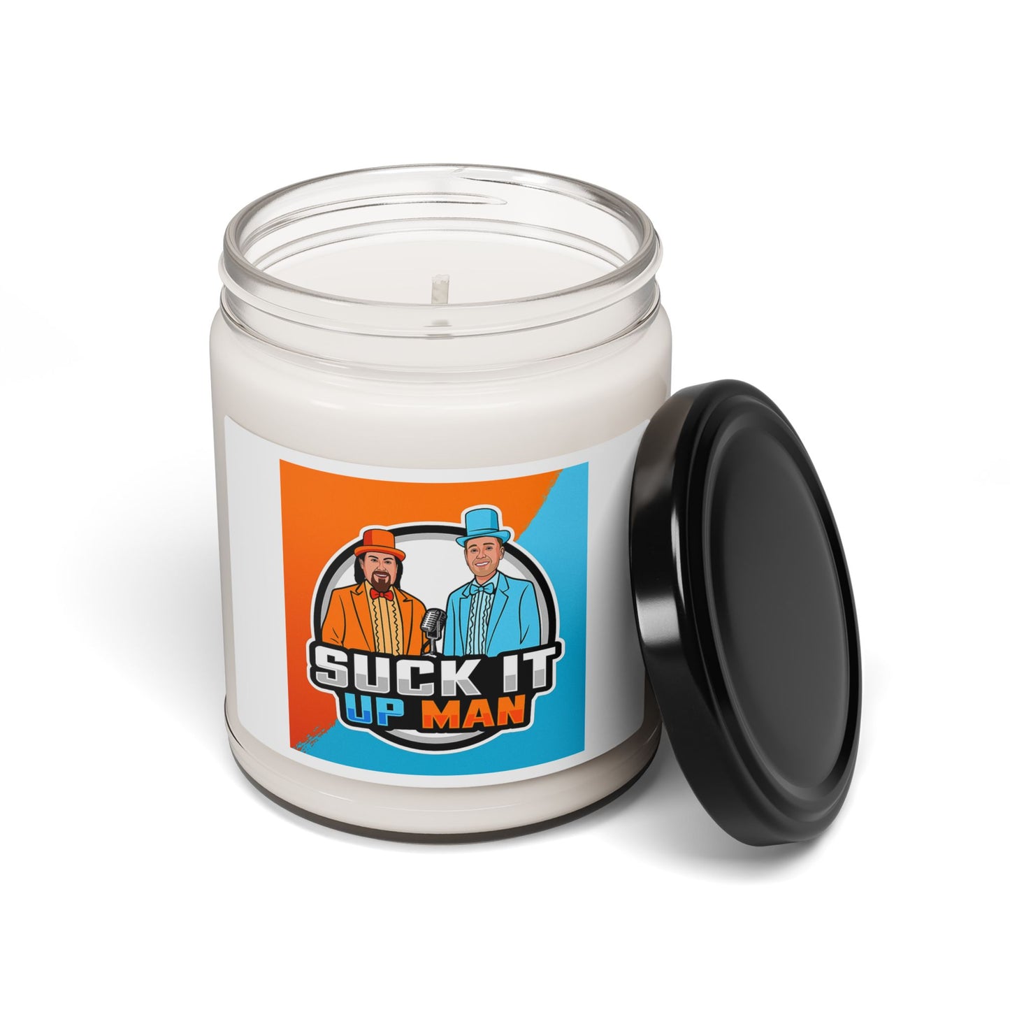 Scented Soy Candle - 'Suck It Up Man' - 9oz