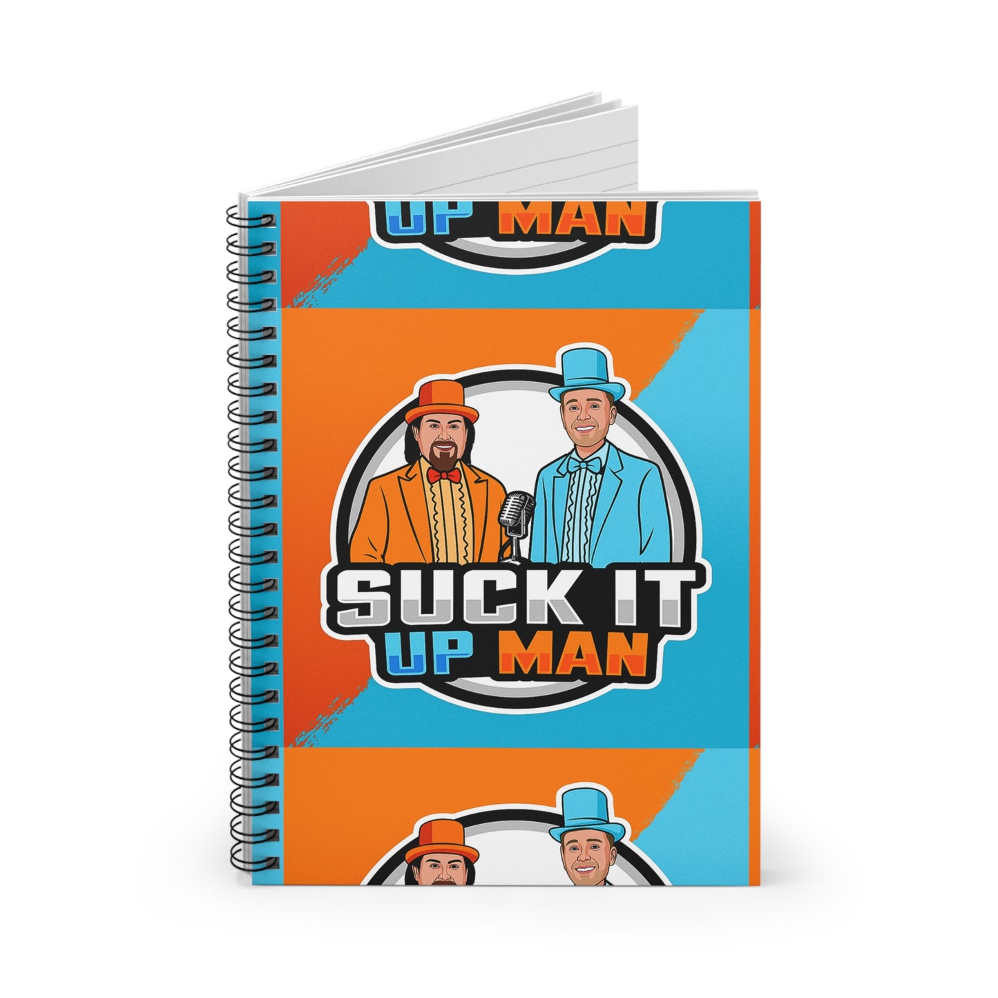 Suck It Up Man Spiral Notebook - Fun, Colorful Journal for Creative Minds